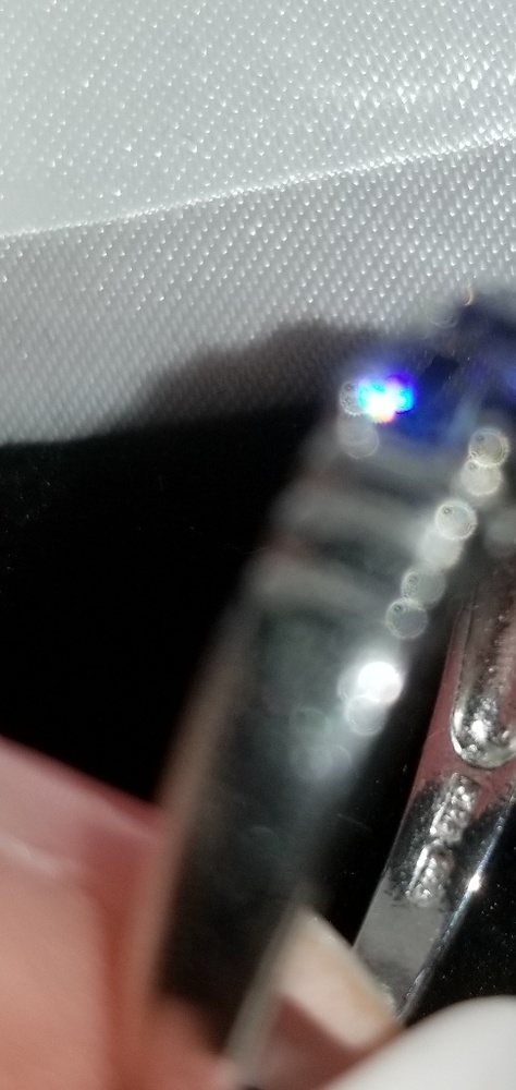 BLUE DIAMOND RING - Picture 4 of 7